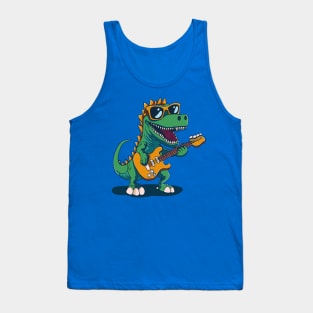 Dino Groove: Electric Guitar Jam Tank Top